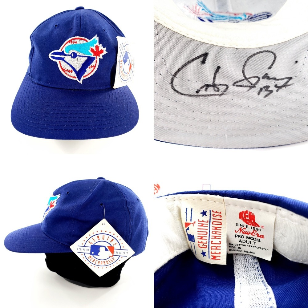 Vtg Carlos Garcia #13 Signed New Era Toronto Blue Jays Snapback Hat New w/ Tag